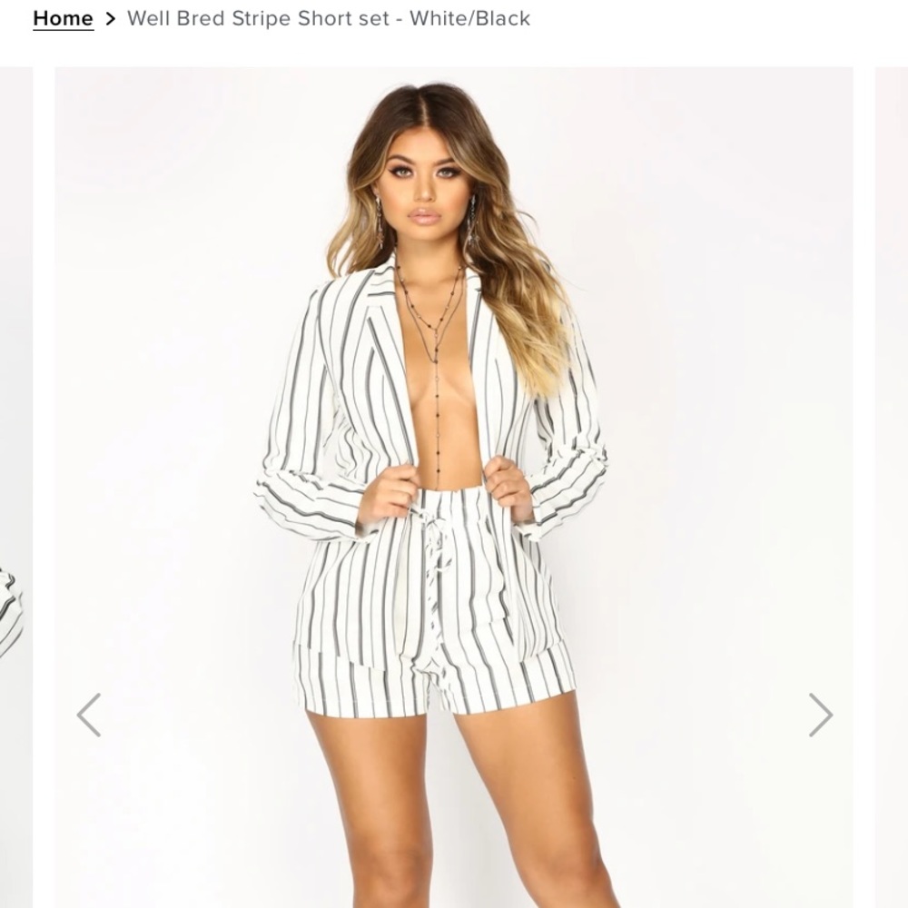 Fashion nova 2 piece suit set